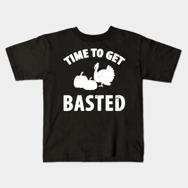 Time to get basted Kids T-Shirt by captainmood